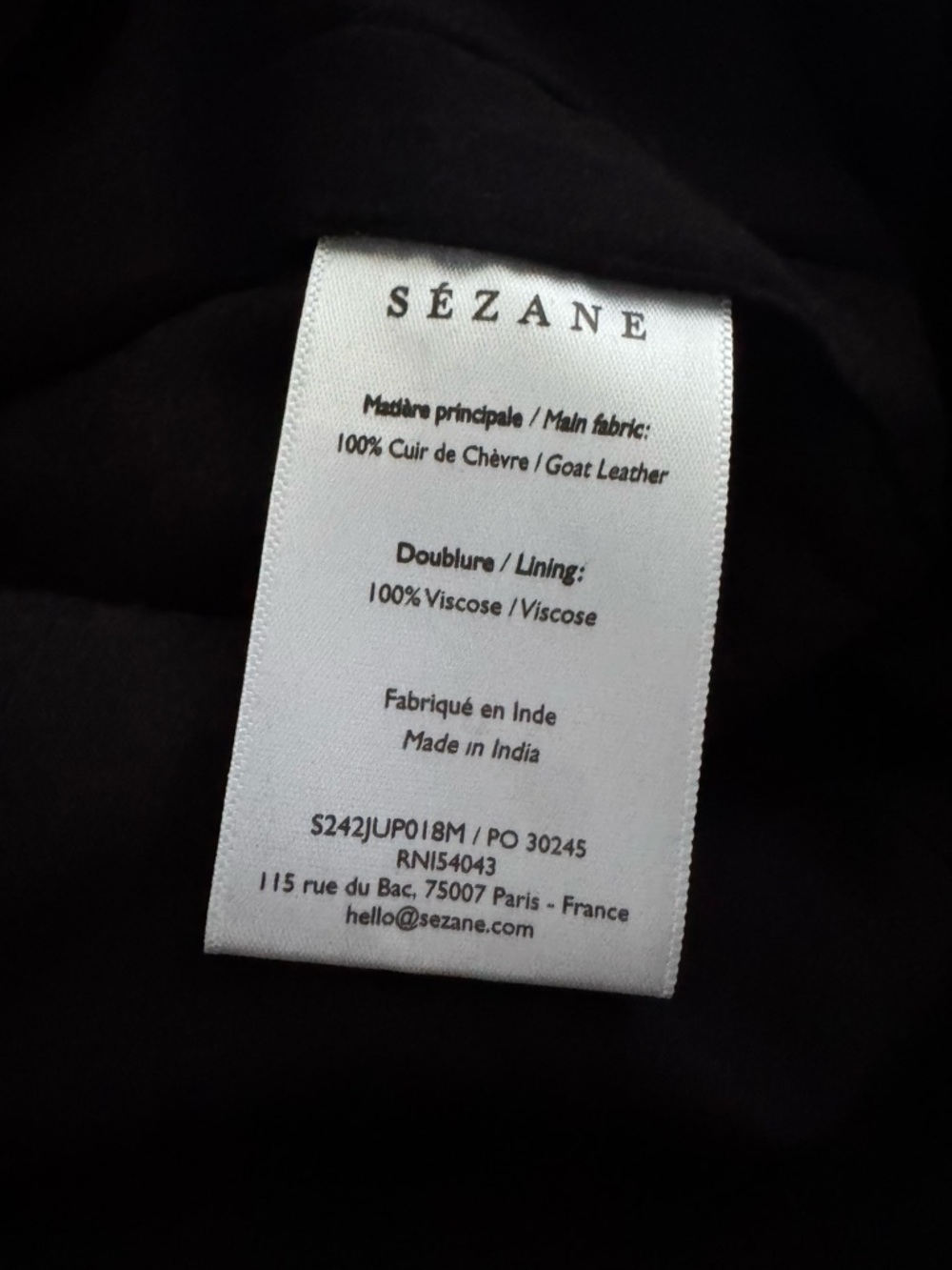 Sezane Magalia Skirt in Suede Patchwork Retro - Picture 6 of 8